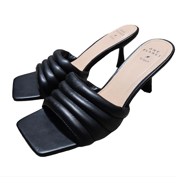 NWT One Planet by Quipid Jaylove Kitten Heels in Black - Picture 2 of 8